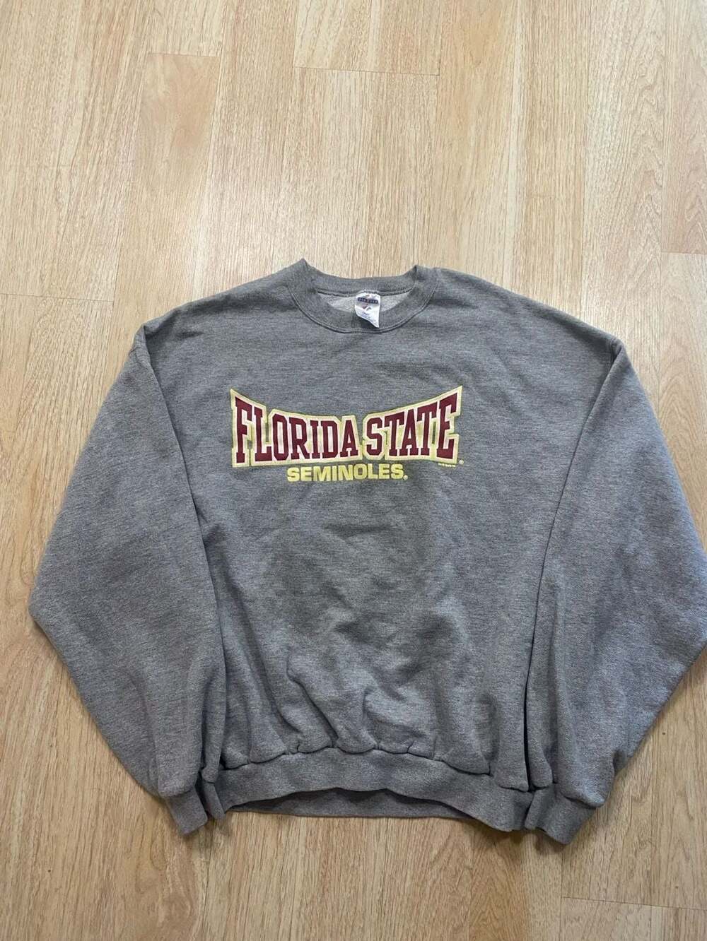 Jerzees Florida State University Seminoles Grey Crewneck Sweatshirt XL